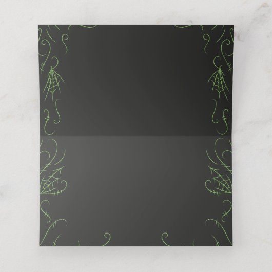 ウィッチハット赤ちゃんシャワーハロウィーン プレイスカード (内部開封)