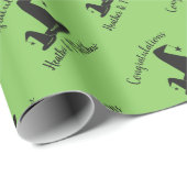 ウィッチハット赤ちゃんシャワーハロウィーン ラッピングペーパー (ロールコーナー)