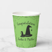 ウィッチハット赤ちゃんシャワーハロウィーン 紙コップ (裏面)