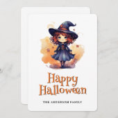 ウィッチハッピーハローウィンカード シーズンカード (正面/裏面)