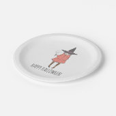 ウィッチハッピーハローウィンナプキンス ペーパープレート (アングル)