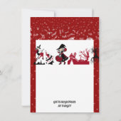 ウィッチハロウィン幽霊のよく出るハウスキッズバースデーパーティー 招待状 (裏面)