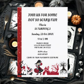 ウィッチハロウィン幽霊のよく出るハウスキッズバースデーパーティー 招待状