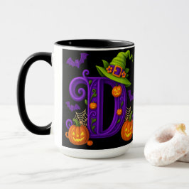 ウィッチハロウィーンイニシャル"D"マグ マグカップ