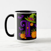 ウィッチハロウィーンイニシャル"I"マグ マグカップ (左)