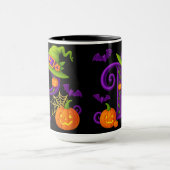 ウィッチハロウィーンイニシャル"P"マグ マグカップ (中央)
