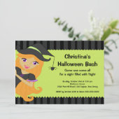 ウィッチハロウィーンバッシュハローウィンパーティ招待状 招待状 (スタンド正面)
