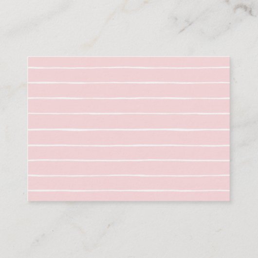 ウィッチハロウィーンベビーシャワーオムツラッフルチケット エンクロージャーカード (裏面)