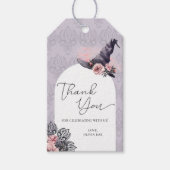 ウィッチハロウィーン誕生日またはベビーシャワー ギフトタグ (正面)