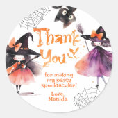 ウィッチハロウィーン誕生日パ感謝していーティー ラウンドシール (正面)