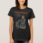 ウィッチハロウィーン醸造怖いデザイン Tシャツ (正面)