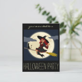 ウィッチハローウィンパーティアダルト招待状 招待状 (スタンド正面)