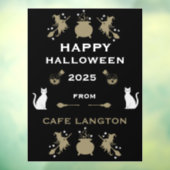 ウィッチハローウィンパーティウォール ウィンドウサイン (シート3)