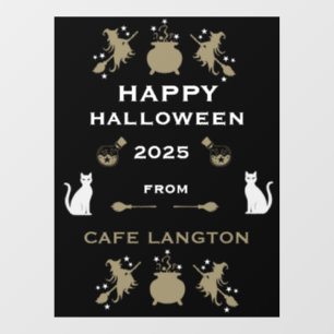 ウィッチハローウィンパーティウォール ウィンドウサイン