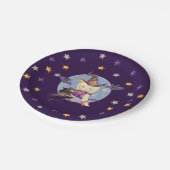 ウィッチハローウィンパーティプレート ペーパープレート (アングル)