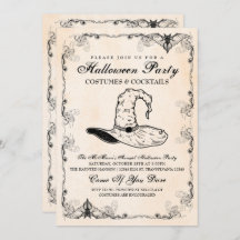 ウィッチハローウィンパーティ招待状