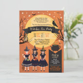 ウィッチハローウィンパーティ招待状 招待状 (スタンド正面)