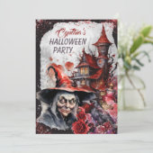ウィッチハローウィンパーティ招待状 招待状 (スタンド正面)