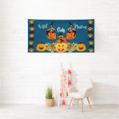 ウィッチパーキングのみハロウィンジャックオールタン不気味 横断幕 (インサイチュ)