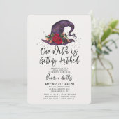ウィッチパープルハロウィーンブライダルシャワー招待団 招待状 (スタンド正面)