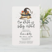 ウィッチパープルハロウィーンブライダルシャワー 招待状 (スタンド正面)