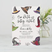 ウィッチパープルハロウィーンブライダルシャワー 招待状 (スタンド正面)