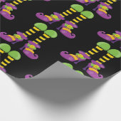 ウィッチファンシー足パターンのラッピング紙 ラッピングペーパー (角)