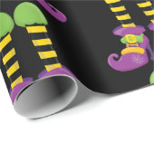 ウィッチファンシー足パターンのラッピング紙 ラッピングペーパー (ロールコーナー)