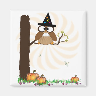 ウィッチフクロウのハロウィンマグネット マグネット