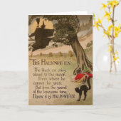 ウィッチフルムーンカボチャ黒猫 カード (黄色い花)