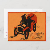 ウィッチブラックキャットカーフルムーン ポストカード (正面/裏面)