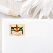 ウィッチブラックキャットヴィンテージハロウィーン ラベル (インサイチュ)