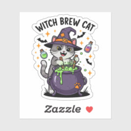 ウィッチブリューキャット – 魔法カルドロンハロウィーン シール