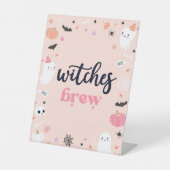 ウィッチブルキュートハロウィーン幽霊誕生日デコール 台座サイン (正面)