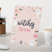 ウィッチブルキュートハロウィーン幽霊誕生日デコール 台座サイン (インサイチュ)