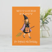 ウィッチブルネットハロウィーン誕生日パーティー 招待状 (スタンド正面)