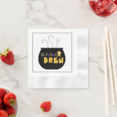 ウィッチブルハロウィーンペーパーナプキン 縁ありカクテルナプキン (インサイチュ)