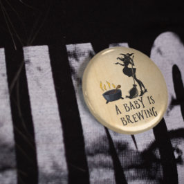 ウィッチブルーイング妊娠妊婦の赤ちゃんシャワーボタン 缶バッジ