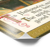 ウィッチブロムコールドロンハロウィーンのカボチャのちょうちんこうもり猫 フォトプリント            (角)