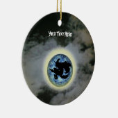 ウィッチブロムスティックフルムーンハロウィンオーナメント セラミックオーナメント (右)