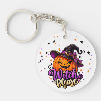 ウィッチプリーズ かわいいハロウィン パンプキン アクリルキーチェーン キーホルダー