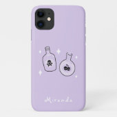 ウィッチポーションボトル パープルスマホケース Case-Mate iPhoneケース (裏面)