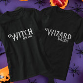 ウィッチミニブラックハロウィーンママと私のマッチング トドラーTシャツ