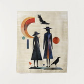 ウィッチモダン-抽象芸術アートワーク2 – ファンおもしろい タペストリー (正面)