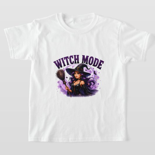 ✨ ウィッチモード起動 ハロウィンの一言 🧙 Tシャツ (レイダウン)