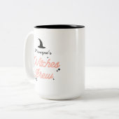 ウィッチュモダンレビュールハロウィパーソナライズされたン ツートーンマグカップ (正面左)