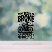 ウィッチライディングオートバイハロウィーン アクリルサイン (ニュートラル)