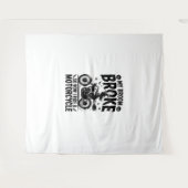 ウィッチライディングオートバイハロウィーン タペストリー (正面(横))