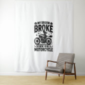 ウィッチライディングオートバイハロウィーン タペストリー (インサイチュ)