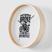 ウィッチライディングオートバイハロウィーン 壁時計 (傾斜)